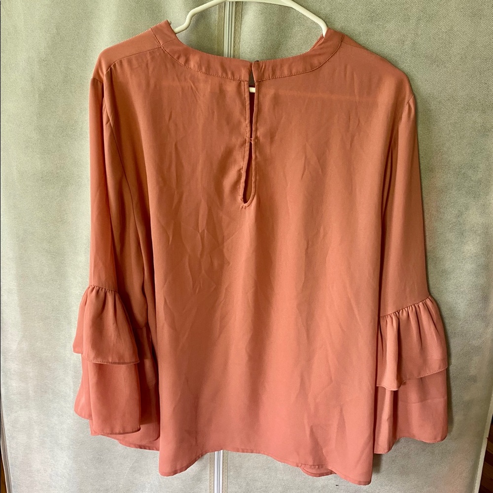 Violet + Claire layered bell sleeve blouse - Picture 5 of 7